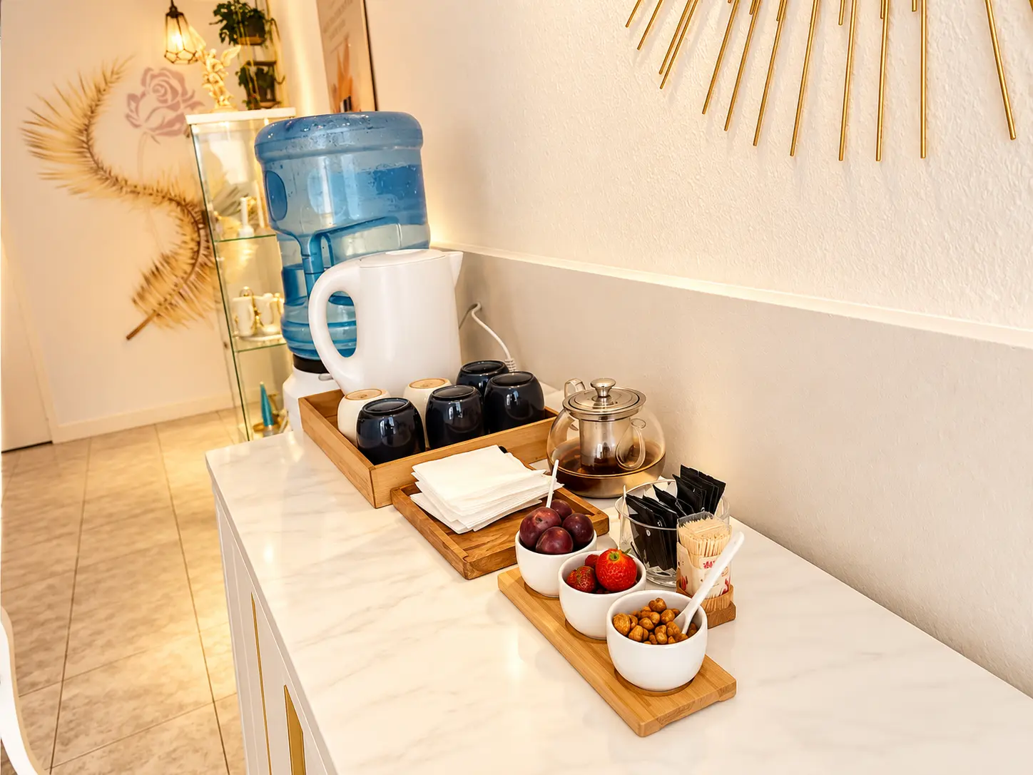 Rincón interior del estudio El Dorado en Corralejo